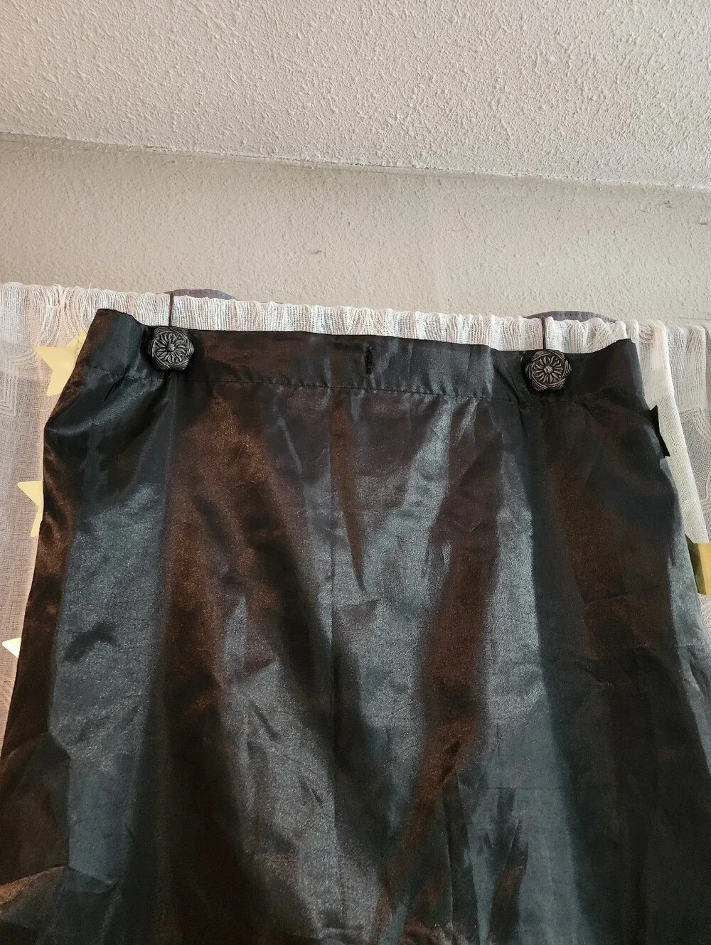 Black/Purple Flower Shower Curtain